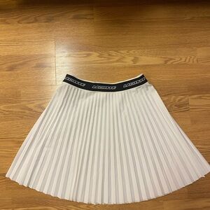 Lacoste White Pleated Mini Skirt
